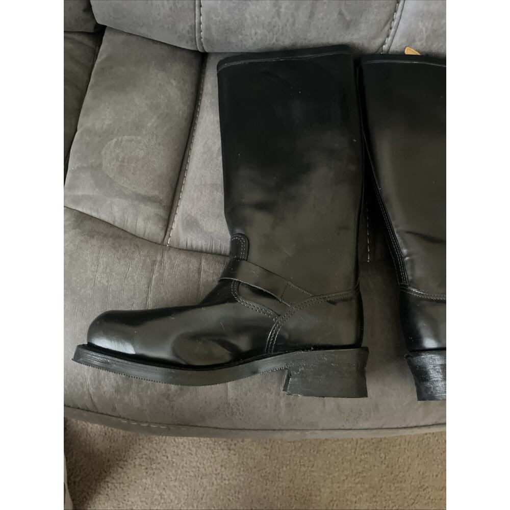 Chippewa Baden Trooper Made In USA 71418 Mens Black Motorcycle Boots 8.5D - Picture 14 of 16